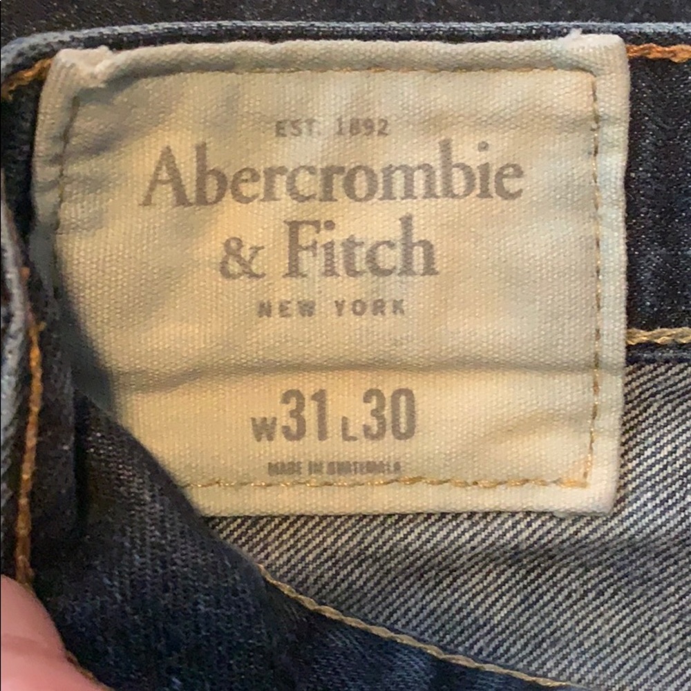 Men’s Abercrombie & Fitch Dark Wash Jeans - Picture 5 of 6